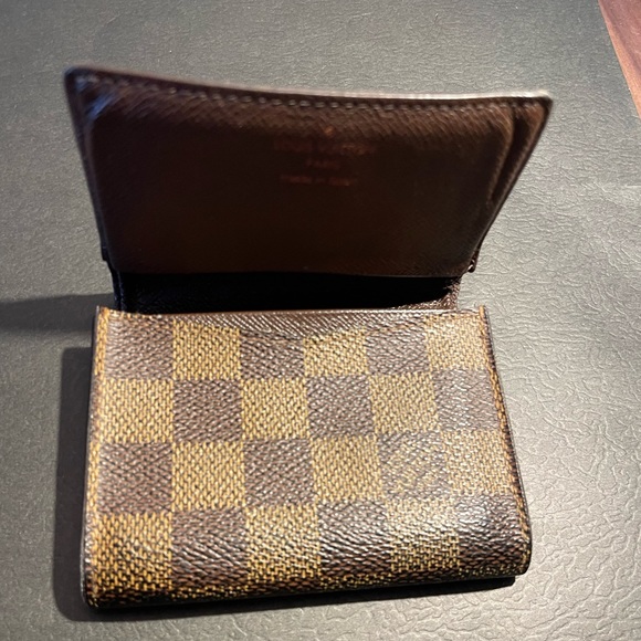 Authentic LOUIS VUITTON Card Wallet Damier Ebene - Picture 14 of 14
